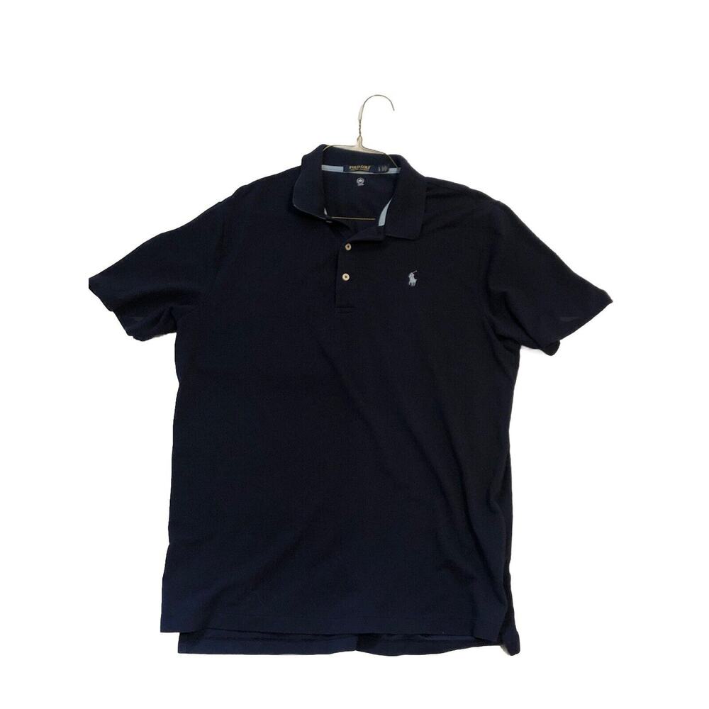 Polo Ralph Lauren Polo Shirt Mens Large Blue Performance Short Sleeve Wicking